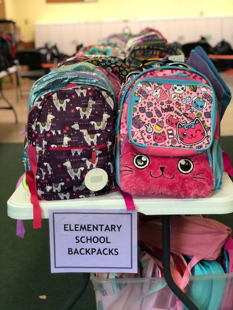 Back to School Closeup ES backpacks