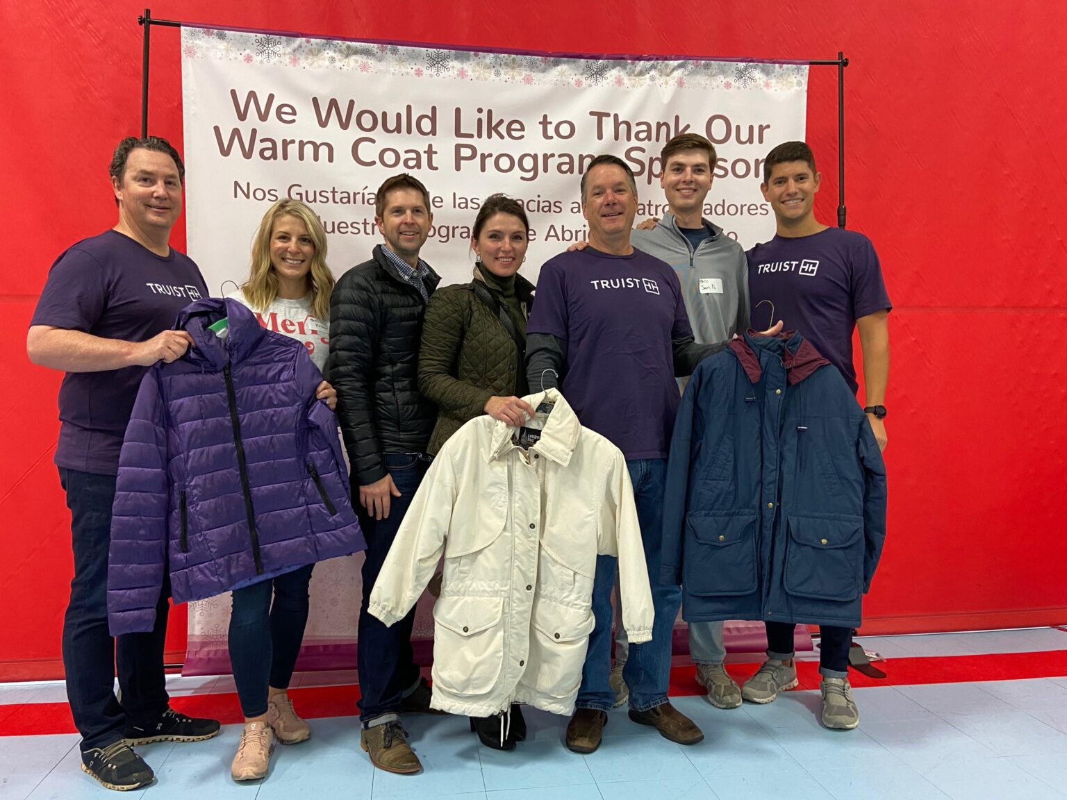 Truist Volunteers for Warm Coats NFCC